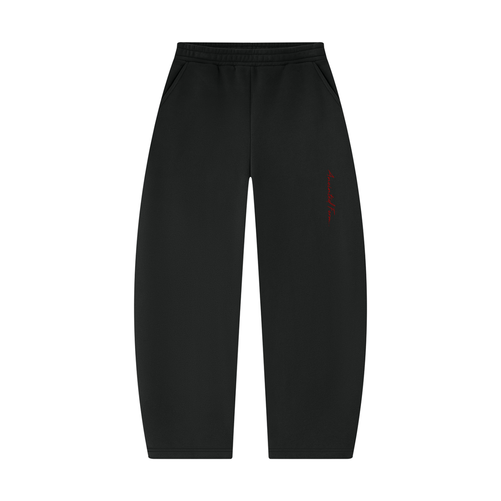 Unisex Barrel Leg red logo Sweatpants
